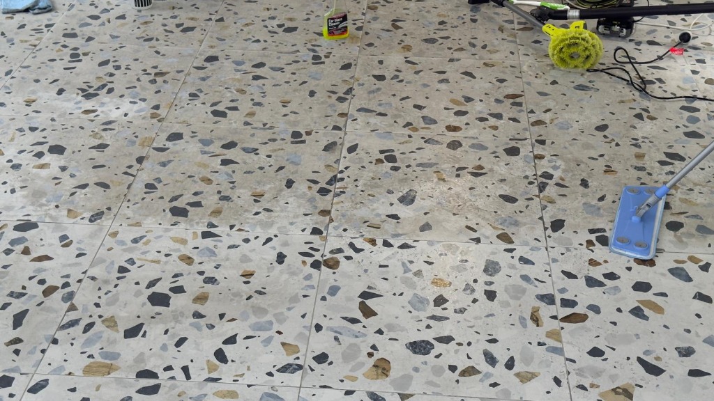 Before Grout Cleaning